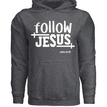 Follow Him Unisex Christian Pullover Hooded Sweatshirt - ClaimedbyGodDesigns