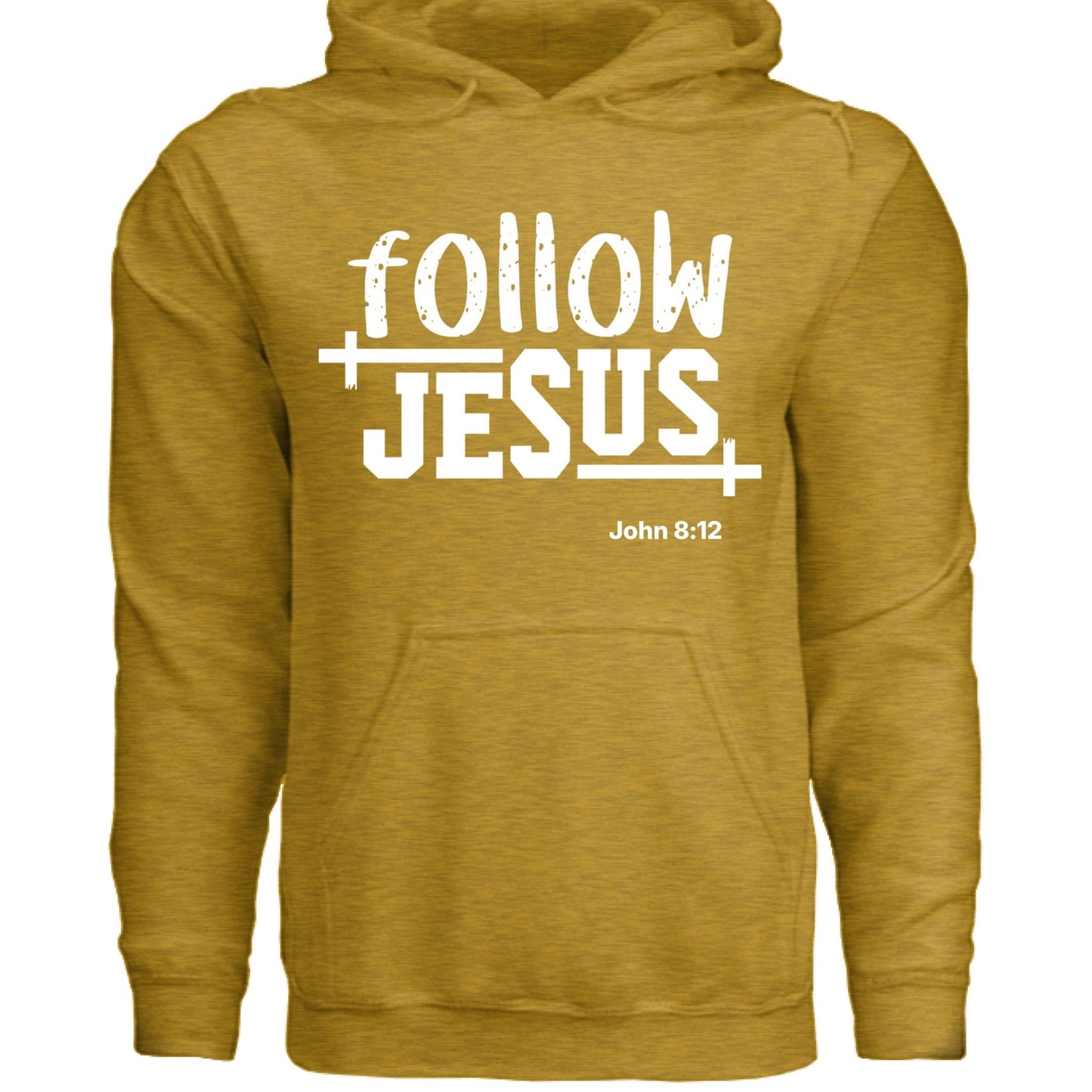 Follow Him Unisex Christian Pullover Hooded Sweatshirt - ClaimedbyGodDesigns