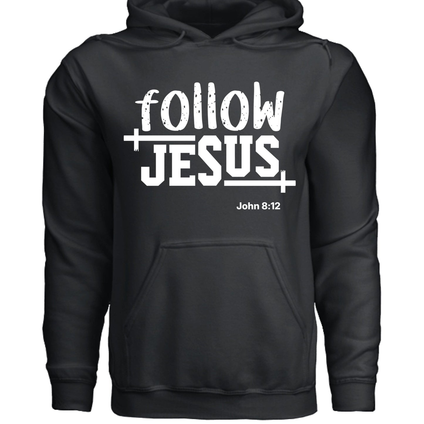 Follow Him Unisex Christian Pullover Hooded Sweatshirt - ClaimedbyGodDesigns