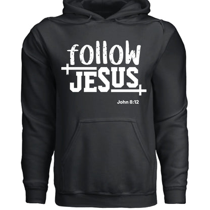 Follow Him Unisex Christian Pullover Hooded Sweatshirt - ClaimedbyGodDesigns