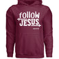 Follow Him Unisex Christian Pullover Hooded Sweatshirt - ClaimedbyGodDesigns