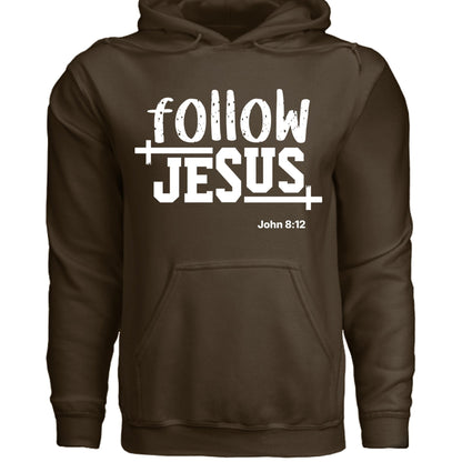Follow Him Unisex Christian Pullover Hooded Sweatshirt - ClaimedbyGodDesigns