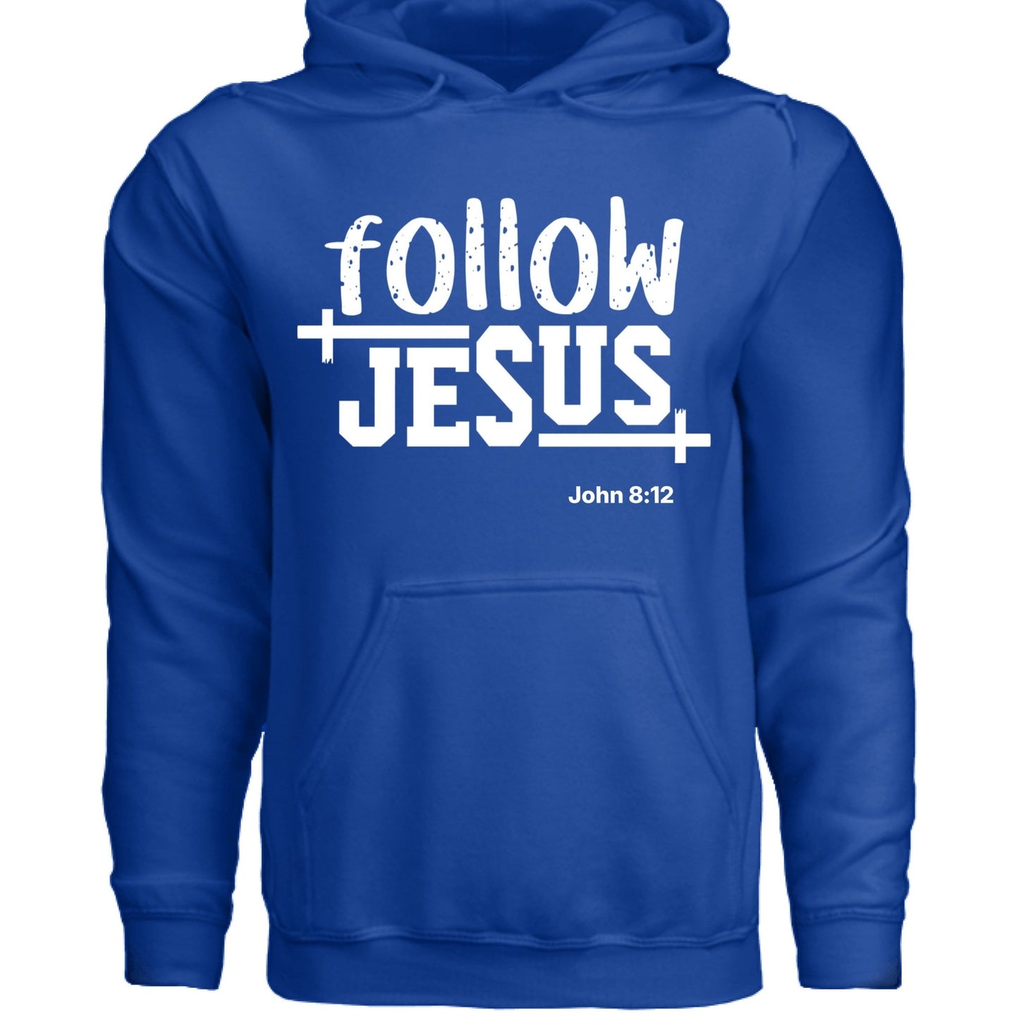 Follow Him Unisex Christian Pullover Hooded Sweatshirt - ClaimedbyGodDesigns