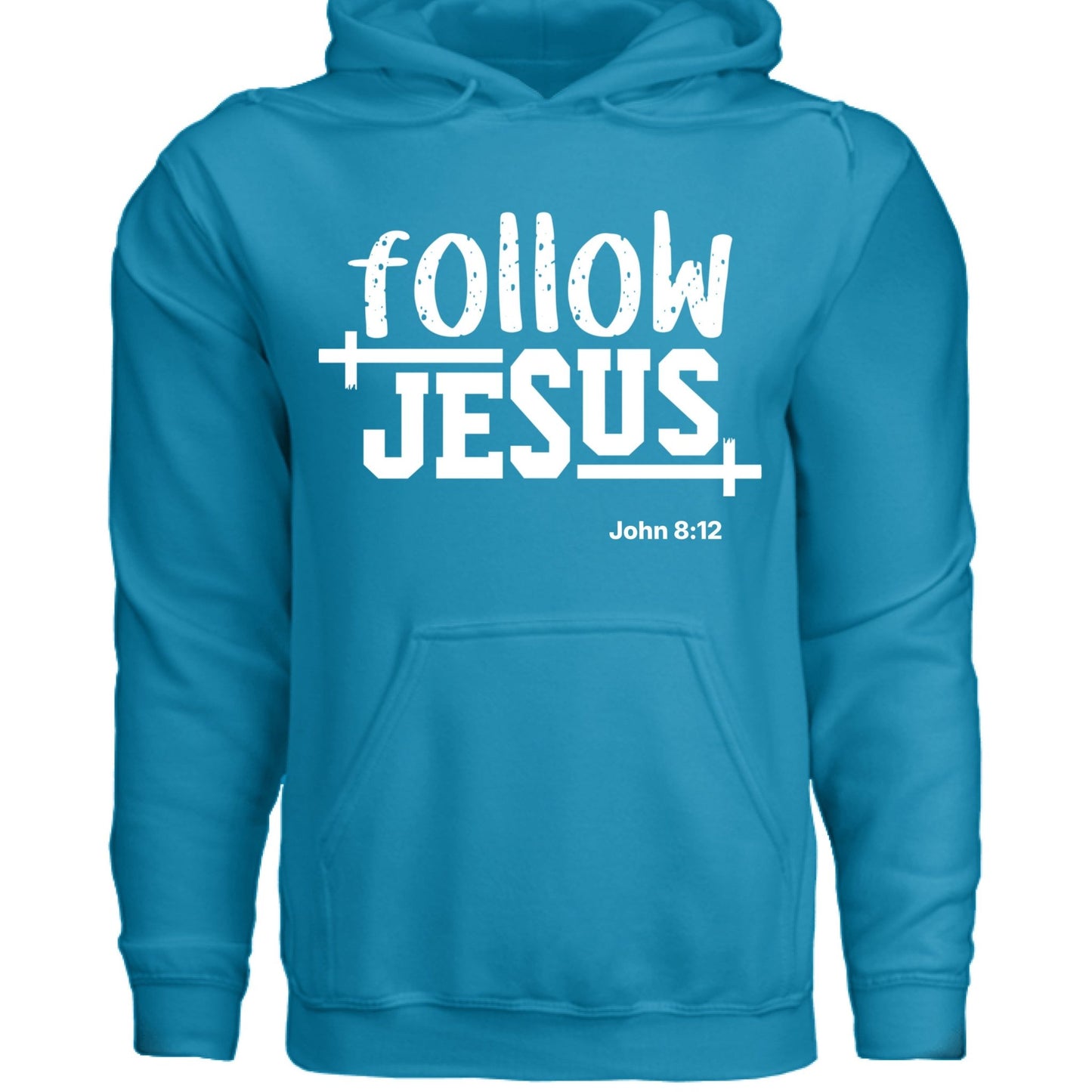 Follow Him Unisex Christian Pullover Hooded Sweatshirt - ClaimedbyGodDesigns