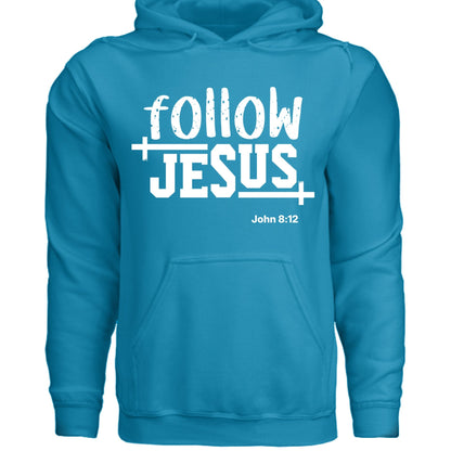 Follow Him Unisex Christian Pullover Hooded Sweatshirt - ClaimedbyGodDesigns