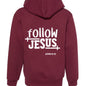Follow Him Youth Christian Full - Zip Hooded Sweatshirt - ClaimedbyGodDesigns