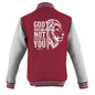 He has not Forgotten You Men's Christian Heavyweight Letterman Jacket - ClaimedbyGodDesigns