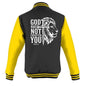 He has not Forgotten You Men's Christian Heavyweight Letterman Jacket - ClaimedbyGodDesigns