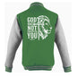 He has not Forgotten You Men's Christian Heavyweight Letterman Jacket - ClaimedbyGodDesigns