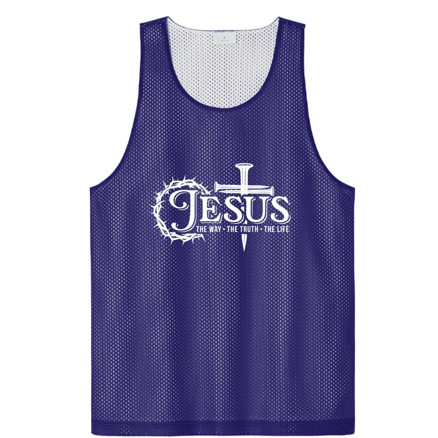 Way Truth Life Men’s Christian Gym Mesh Tank - ClaimedbyGodDesigns