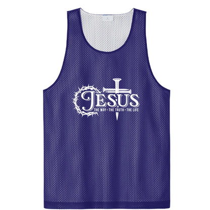 Way Truth Life Men’s Christian Gym Mesh Tank - ClaimedbyGodDesigns