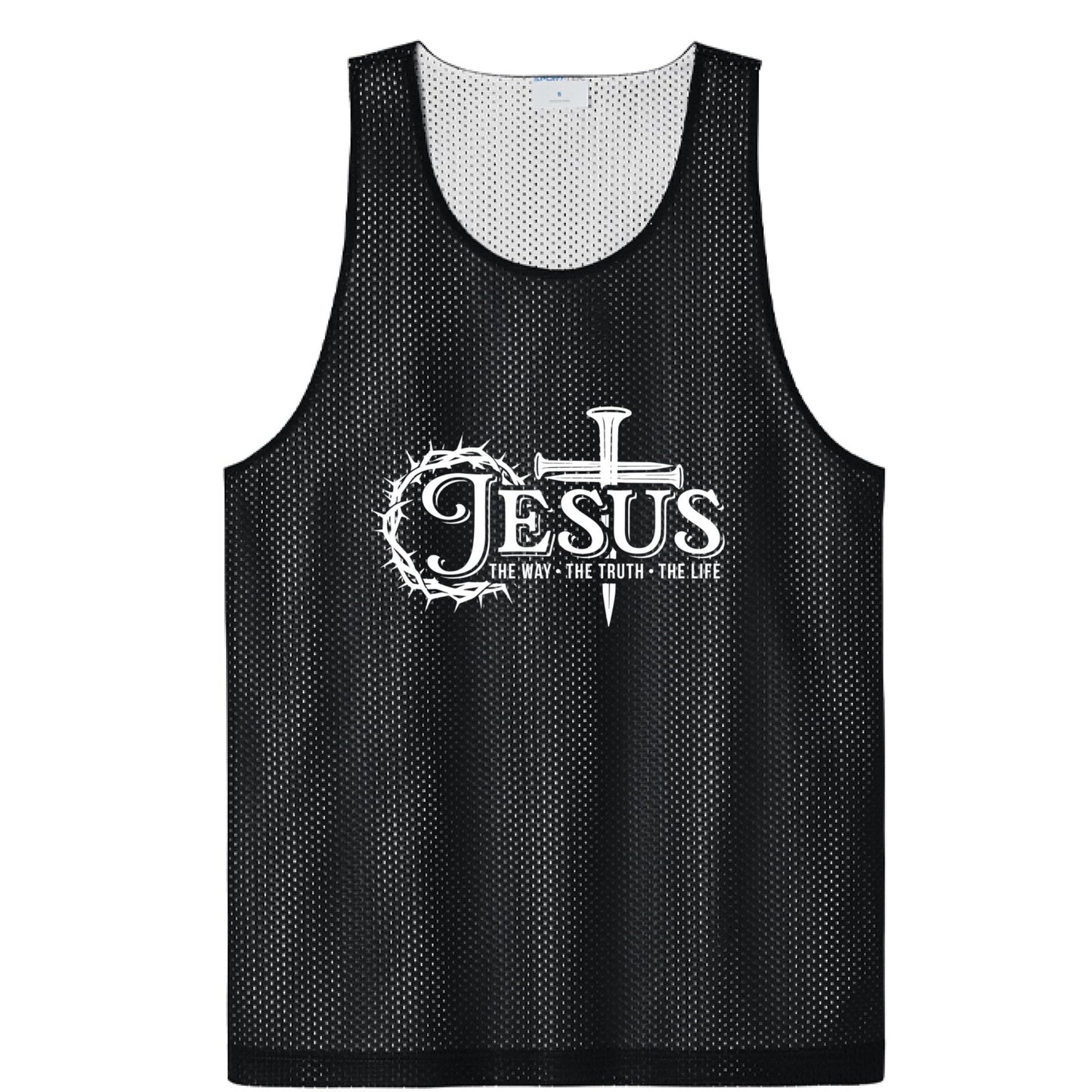 Way Truth Life Men’s Christian Gym Mesh Tank - ClaimedbyGodDesigns