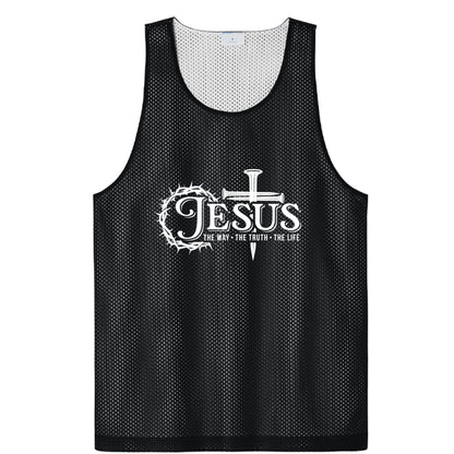 Way Truth Life Men’s Christian Gym Mesh Tank - ClaimedbyGodDesigns