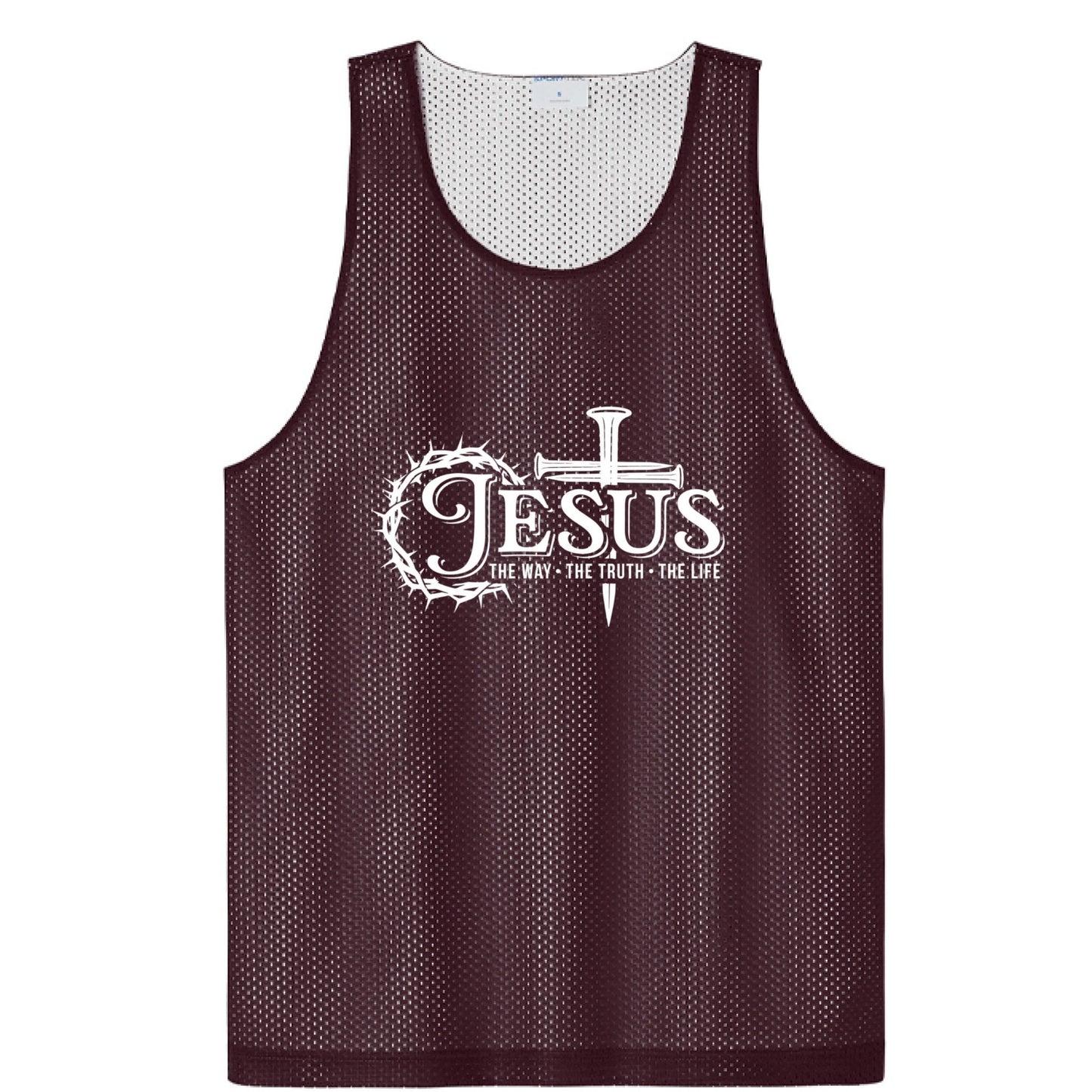 Way Truth Life Men’s Christian Gym Mesh Tank - ClaimedbyGodDesigns