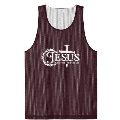 Way Truth Life Men’s Christian Gym Mesh Tank - ClaimedbyGodDesigns