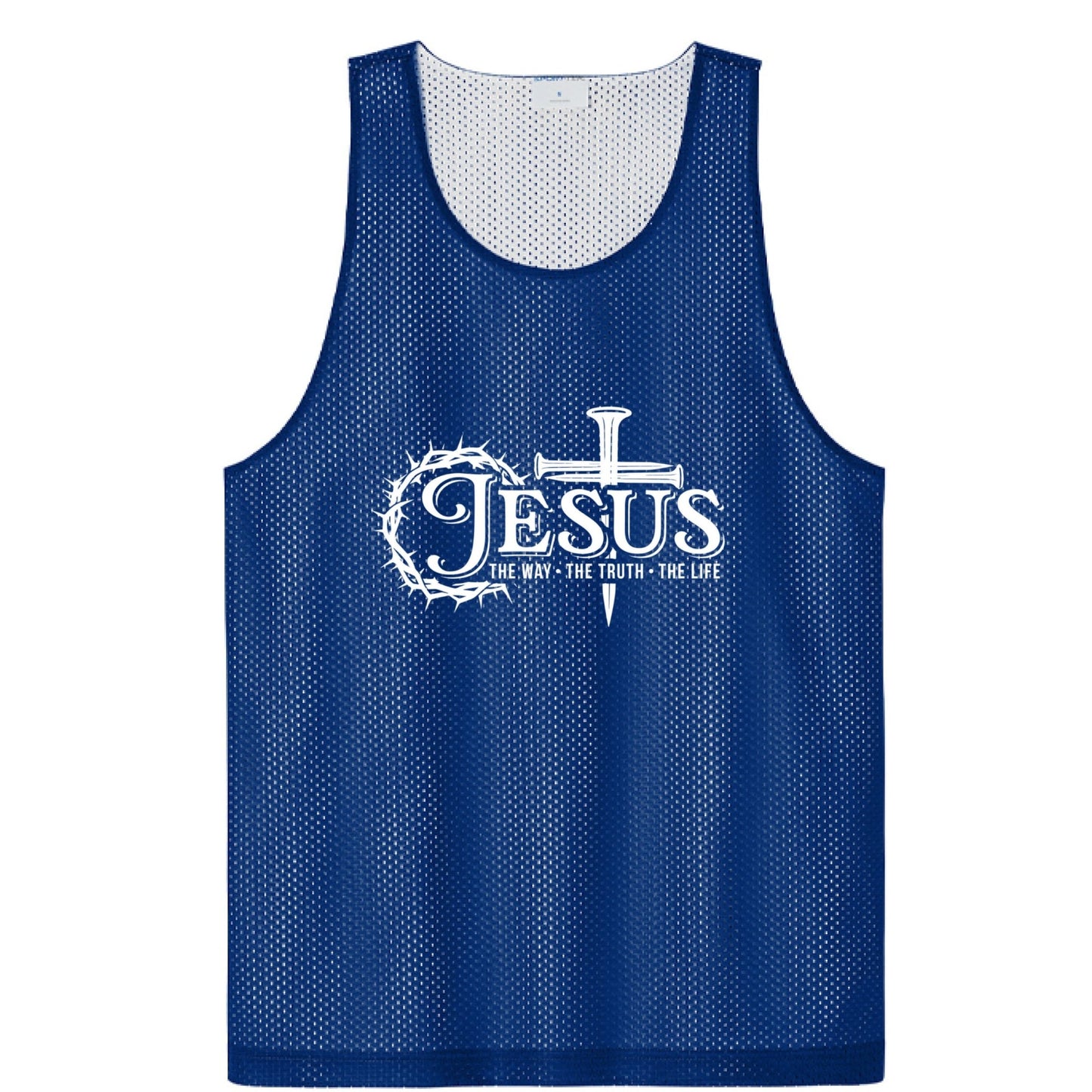 Way Truth Life Men’s Christian Gym Mesh Tank - ClaimedbyGodDesigns