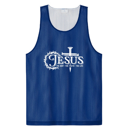 Way Truth Life Men’s Christian Gym Mesh Tank - ClaimedbyGodDesigns
