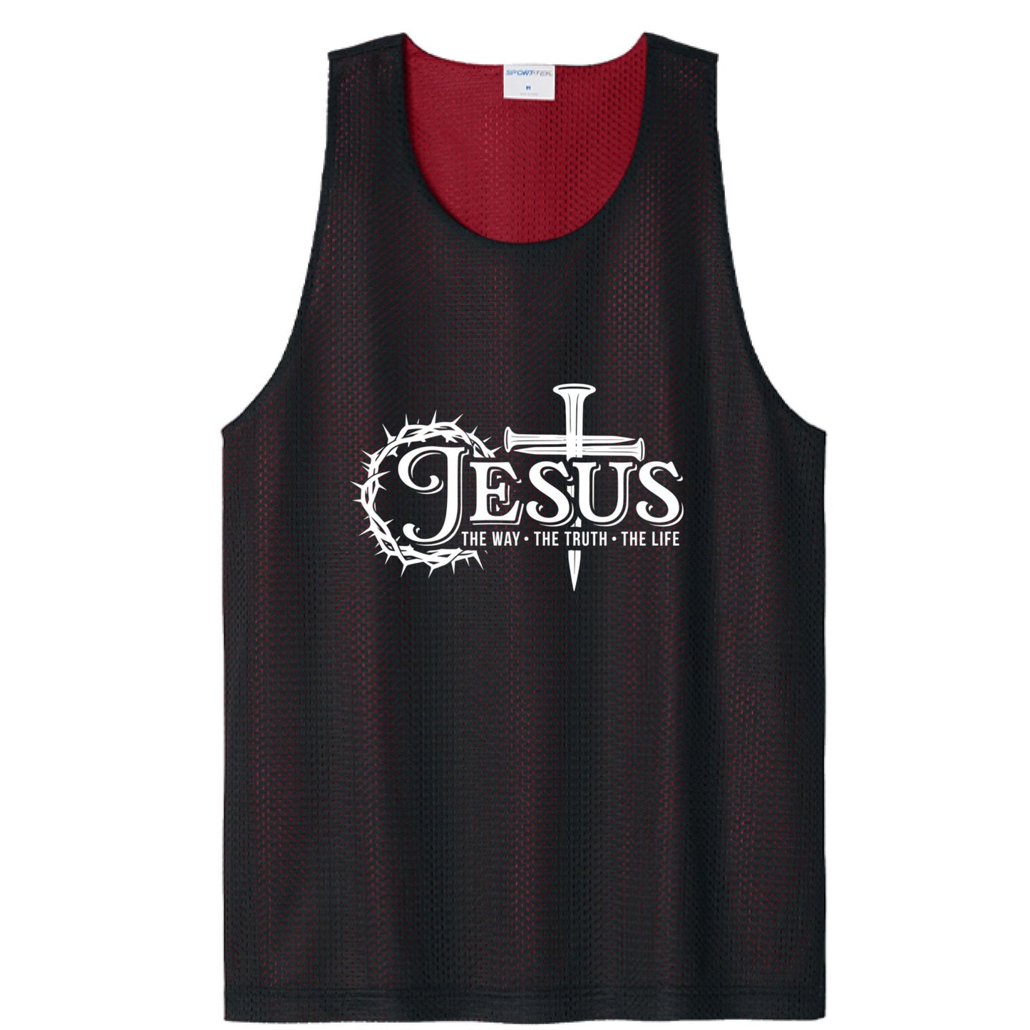 Way Truth Life Men’s Christian Gym Mesh Tank - ClaimedbyGodDesigns