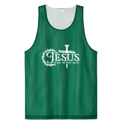 Way Truth Life Men’s Christian Gym Mesh Tank - ClaimedbyGodDesigns