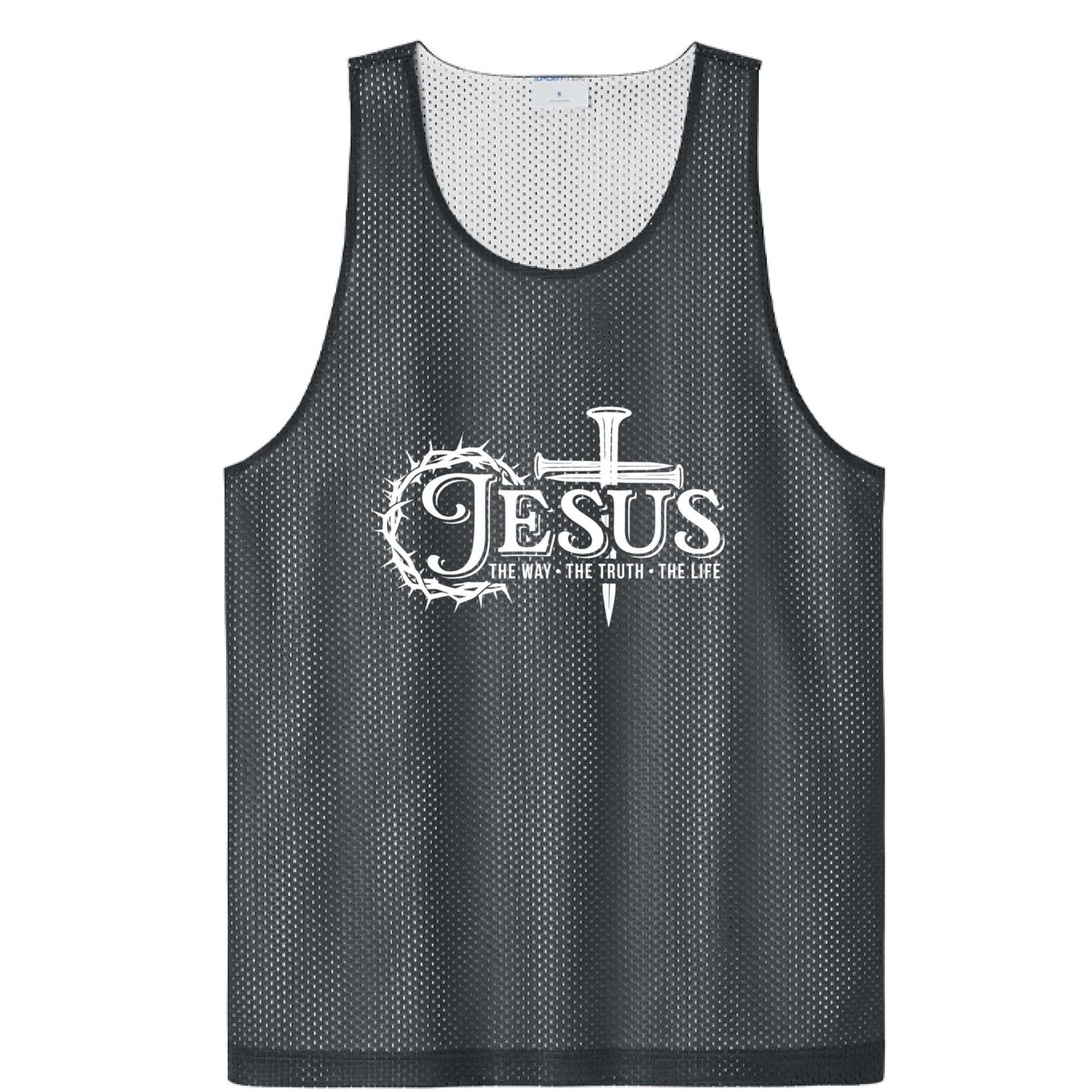 Way Truth Life Men’s Christian Gym Mesh Tank - ClaimedbyGodDesigns
