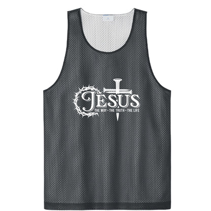 Way Truth Life Men’s Christian Gym Mesh Tank - ClaimedbyGodDesigns