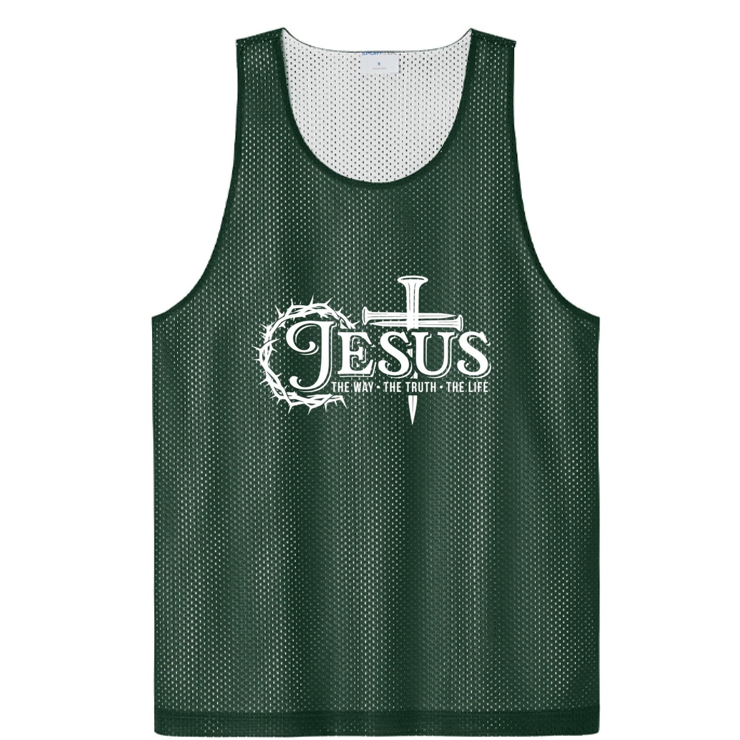 Way Truth Life Men’s Christian Gym Mesh Tank - ClaimedbyGodDesigns