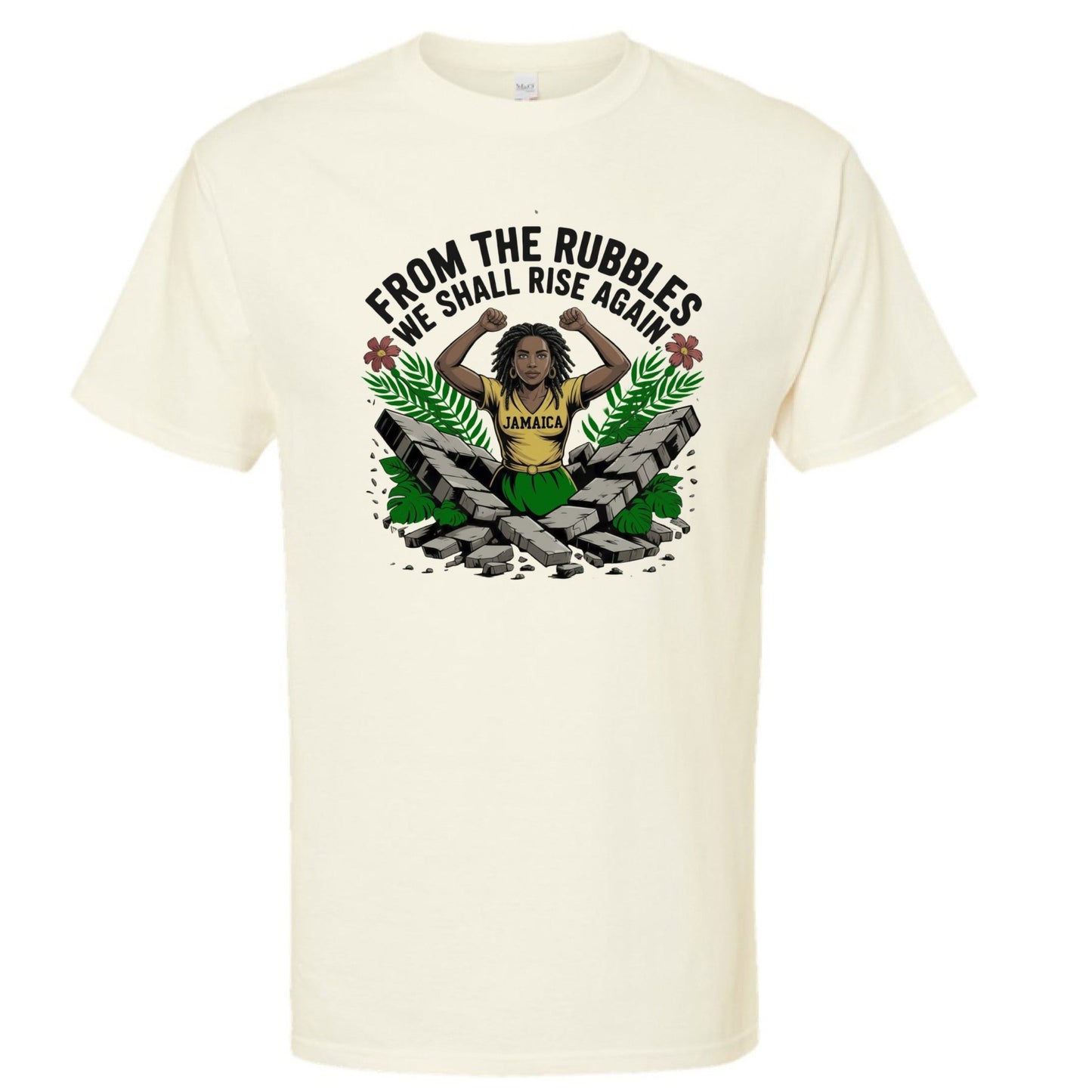 From The Rubbles We Shall Rise again Jamaica Fundraising T-shirt - ClaimedbyGodDesigns