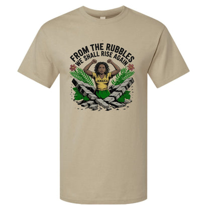 From The Rubbles We Shall Rise again Jamaica Fundraising T-shirt - ClaimedbyGodDesigns