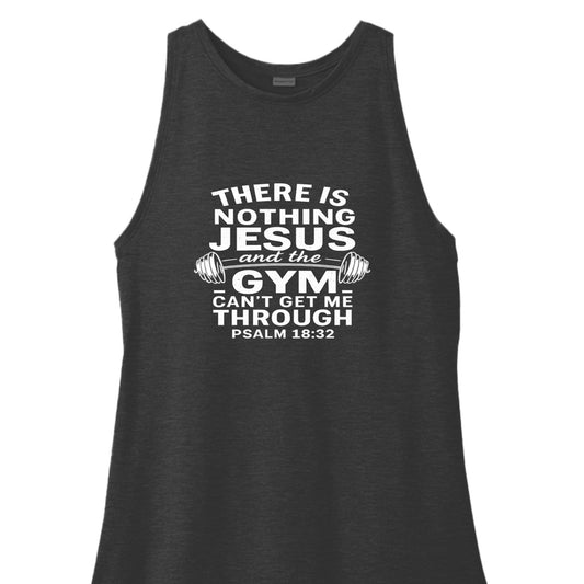 Gym and Him Can Fix It All Women's Christian Tank Top - ClaimedbyGodDesigns