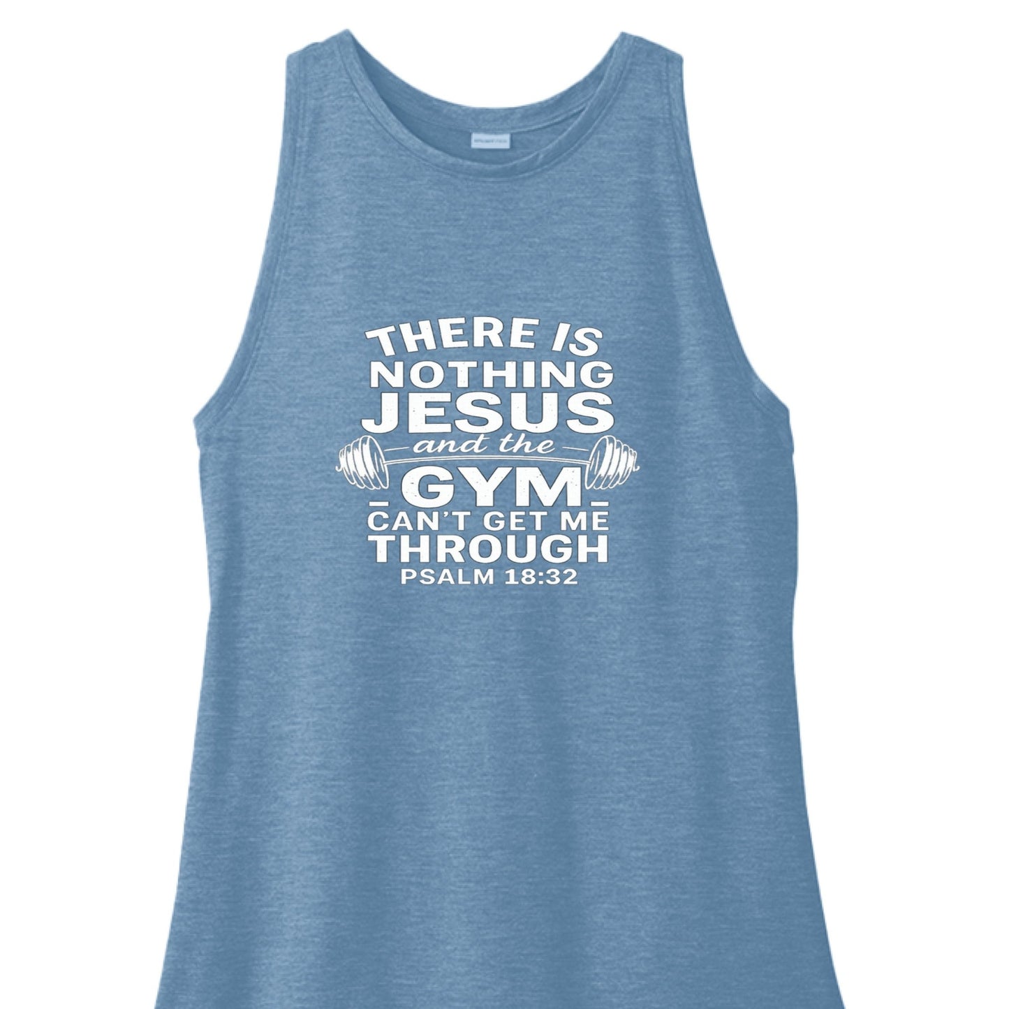 Gym and Him Can Fix It All Women's Christian Tank Top - ClaimedbyGodDesigns