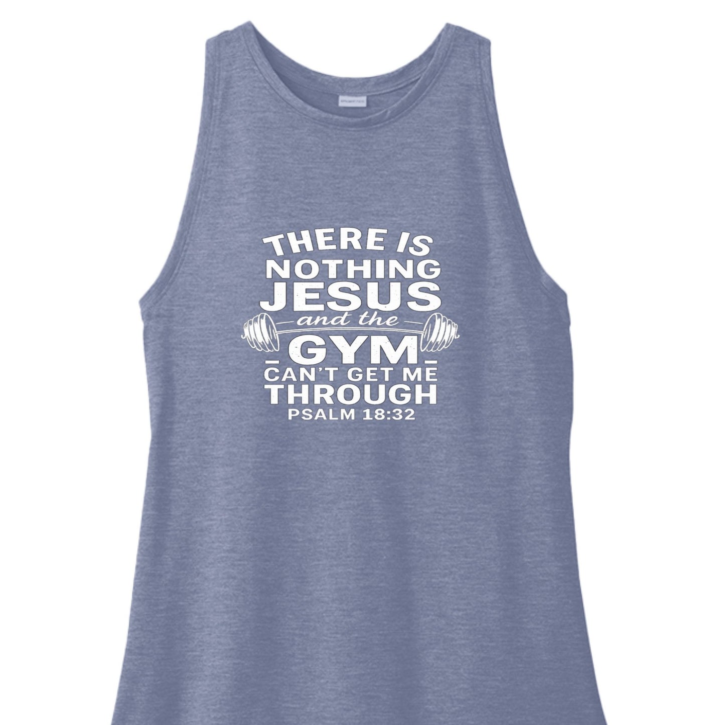 Gym and Him Can Fix It All Women's Christian Tank Top - ClaimedbyGodDesigns