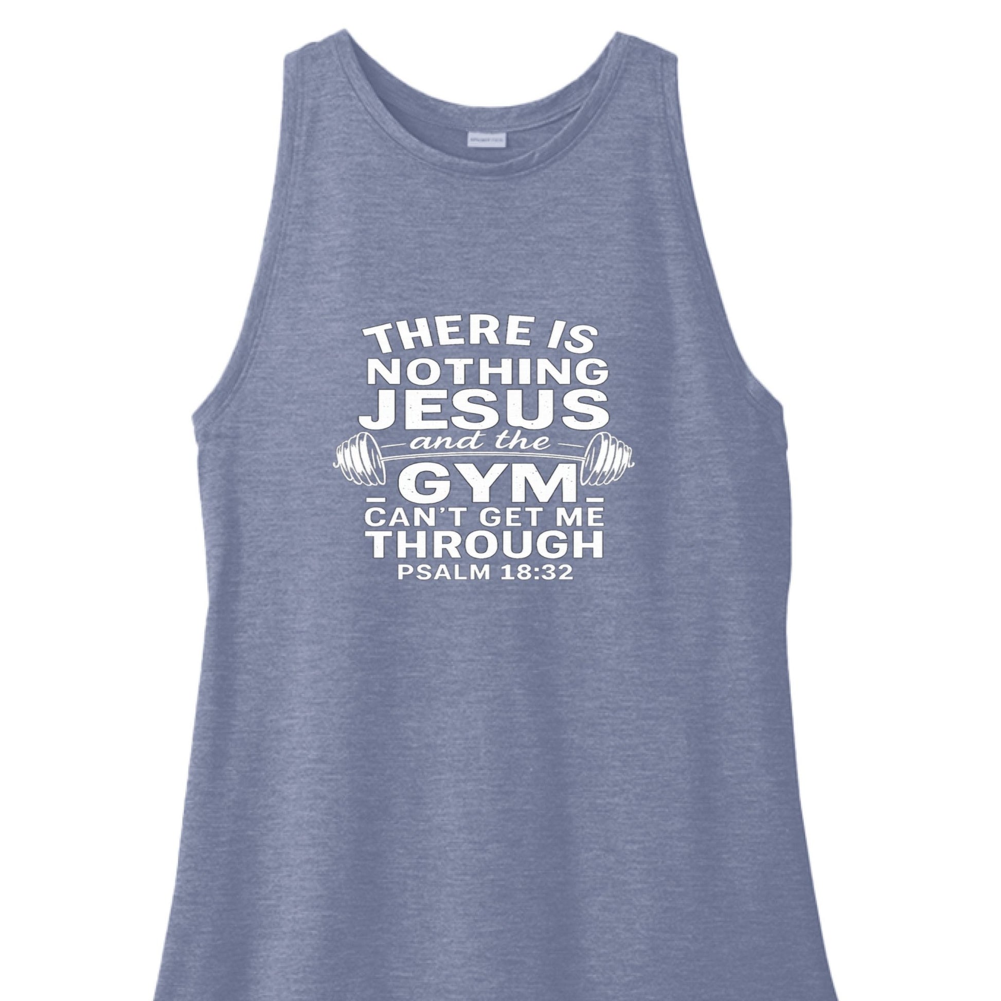 Gym and Him Can Fix It All Women's Christian Tank Top - ClaimedbyGodDesigns