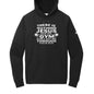 There Is Nothing Him and The Gym Can’t Get Me Through Unisex Christian Gym Hooded Sweatshirt - ClaimedbyGodDesigns