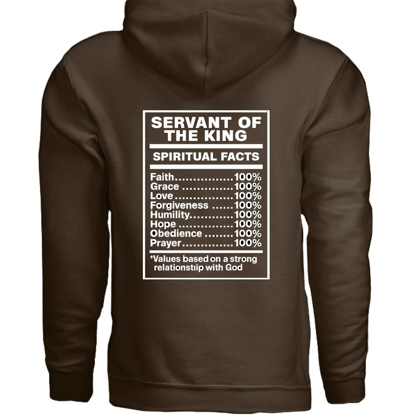 Servant Of The King Spiritual Facts Unisex Christian Pullover Hooded Sweatshirt - ClaimedbyGodDesigns