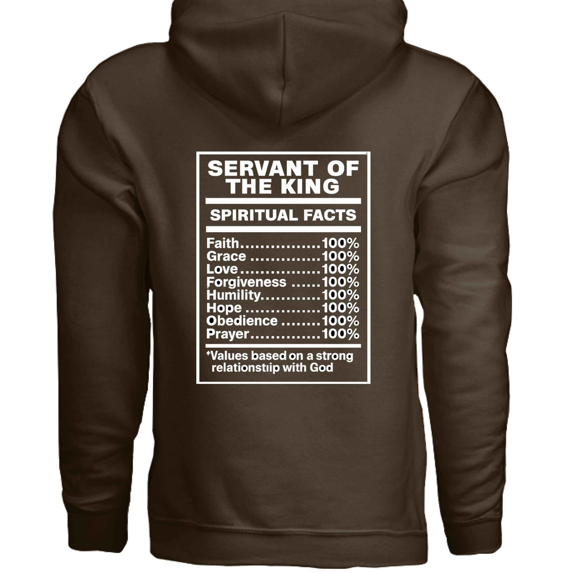 Servant Of The King Spiritual Facts Unisex Christian Pullover Hooded Sweatshirt - ClaimedbyGodDesigns