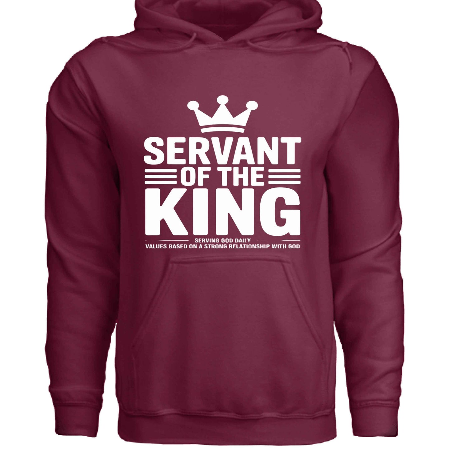 Servant Of The King Spiritual Facts Unisex Christian Pullover Hooded Sweatshirt - ClaimedbyGodDesigns