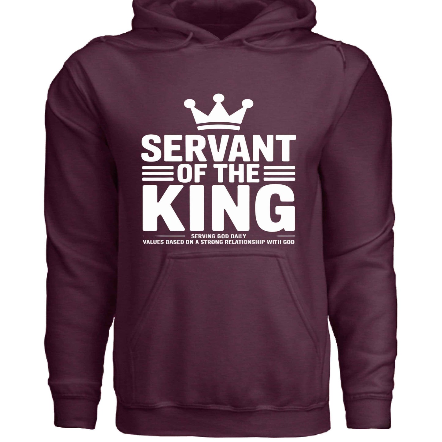 Servant Of The King Spiritual Facts Unisex Christian Pullover Hooded Sweatshirt - ClaimedbyGodDesigns