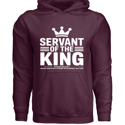 Servant Of The King Spiritual Facts Unisex Christian Pullover Hooded Sweatshirt - ClaimedbyGodDesigns