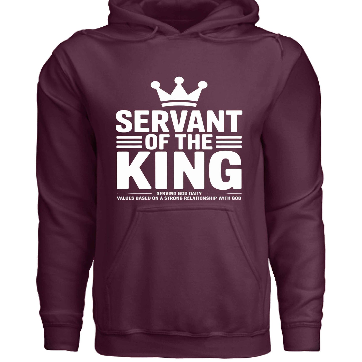 Servant Of The King Spiritual Facts Unisex Christian Pullover Hooded Sweatshirt - ClaimedbyGodDesigns