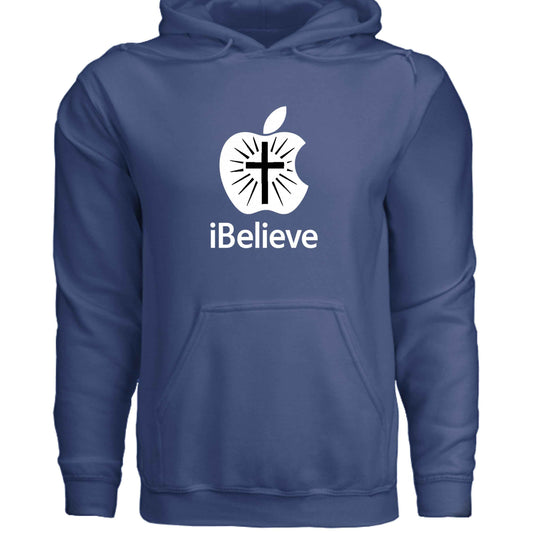Faith Hoodie – “iBelieve” (Scripture - Inspired Parody) - ClaimedbyGodDesigns