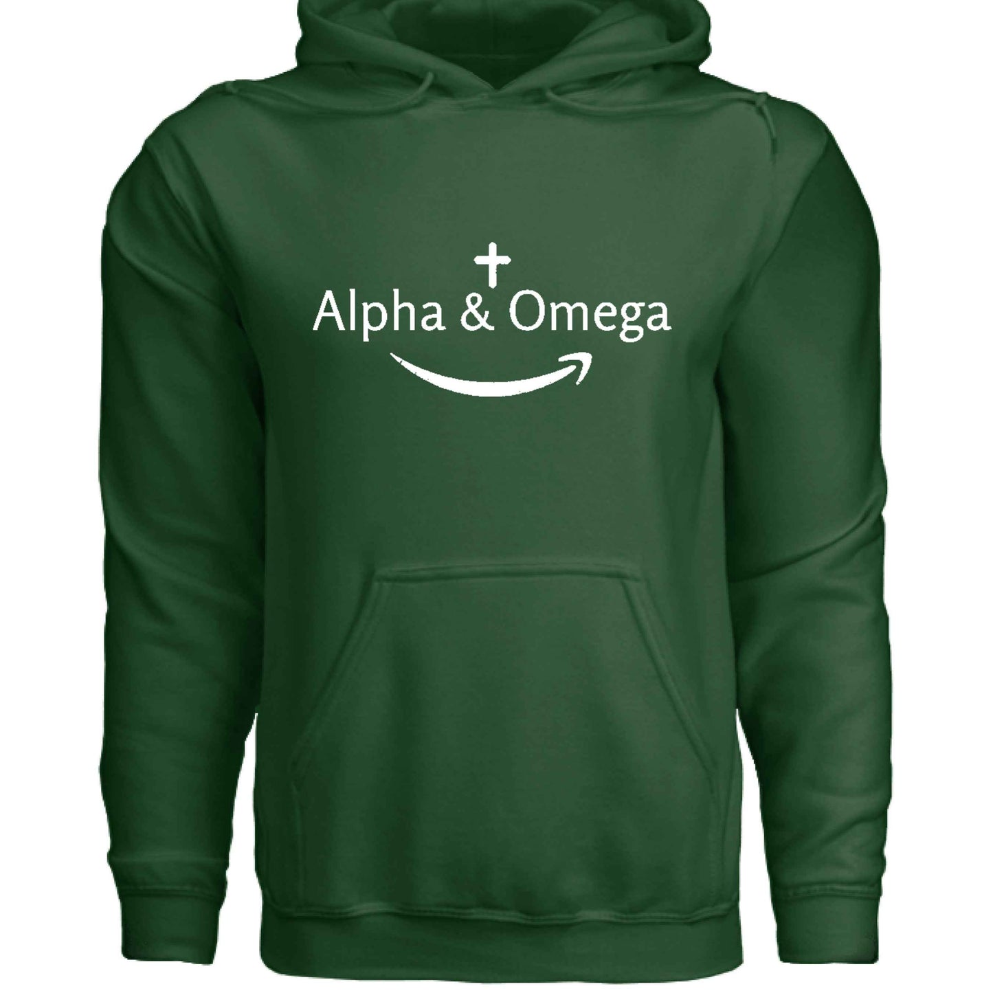 Faith Hoodie – “Alpha & Omega Mart” (Retail - Inspired Parody) - ClaimedbyGodDesigns