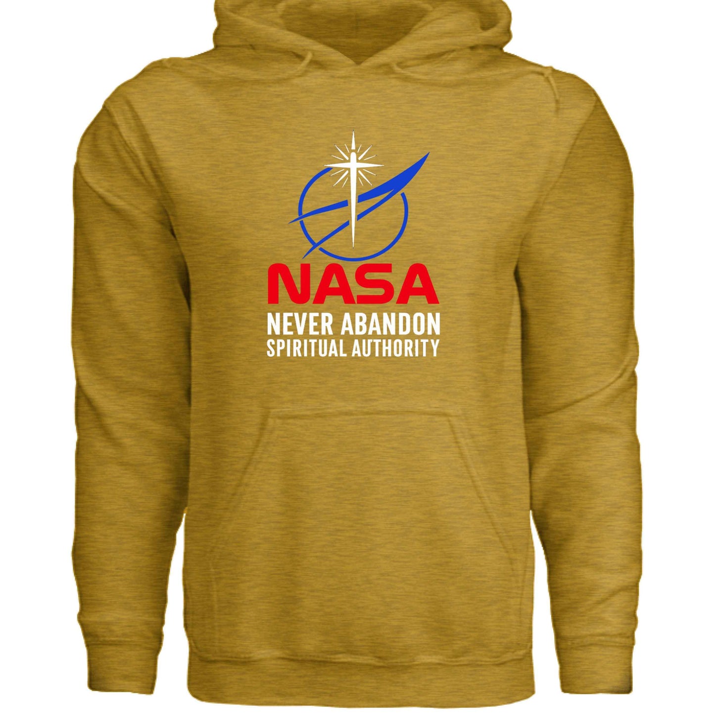 Faith Hoodie – “Never Abandon Spiritual Authority” (Space - Inspired Parody) - ClaimedbyGodDesigns