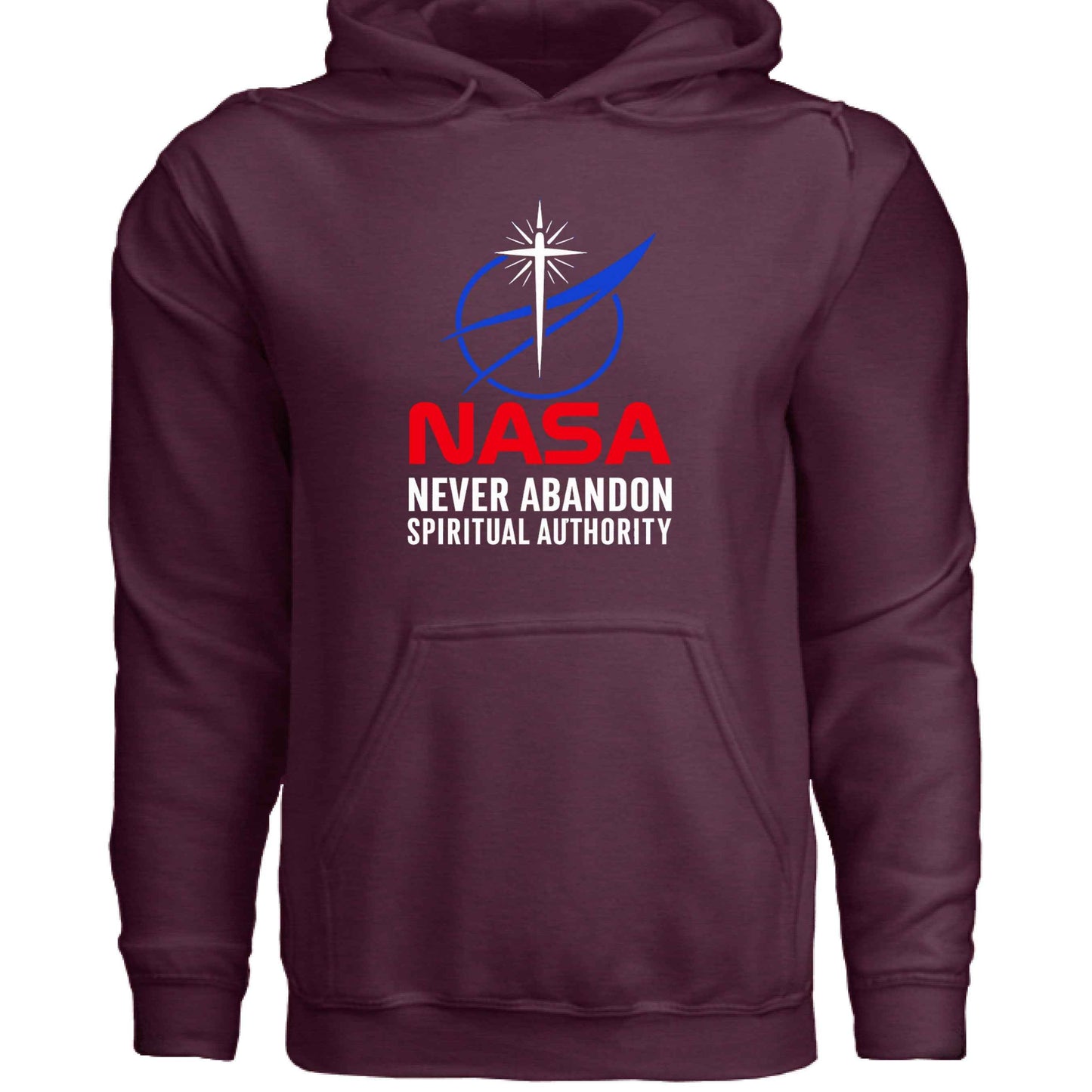 Faith Hoodie – “Never Abandon Spiritual Authority” (Space - Inspired Parody) - ClaimedbyGodDesigns