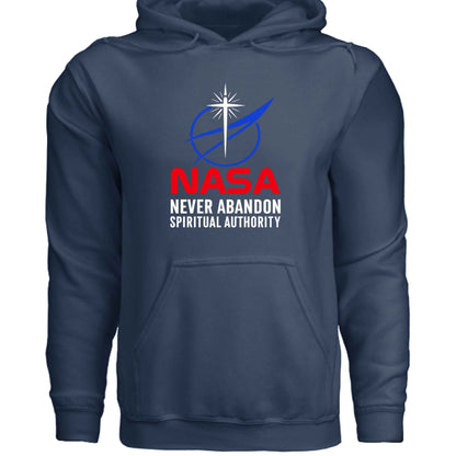 Faith Hoodie – “Never Abandon Spiritual Authority” (Space - Inspired Parody) - ClaimedbyGodDesigns