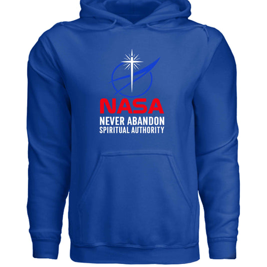 Faith Hoodie – “Never Abandon Spiritual Authority” (Space - Inspired Parody) - ClaimedbyGodDesigns