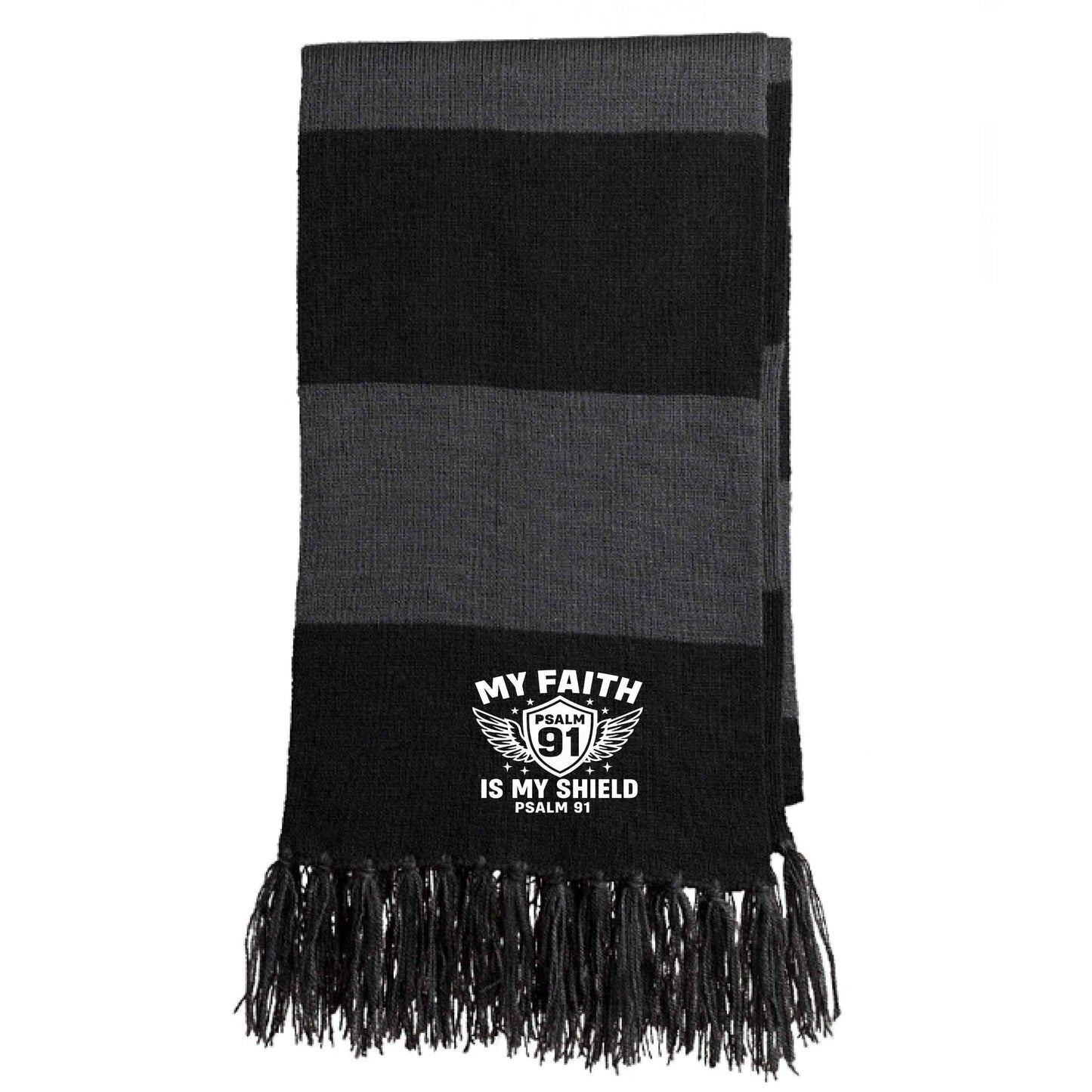 My Faith Is My Shield Christian Scarf - ClaimedbyGodDesigns