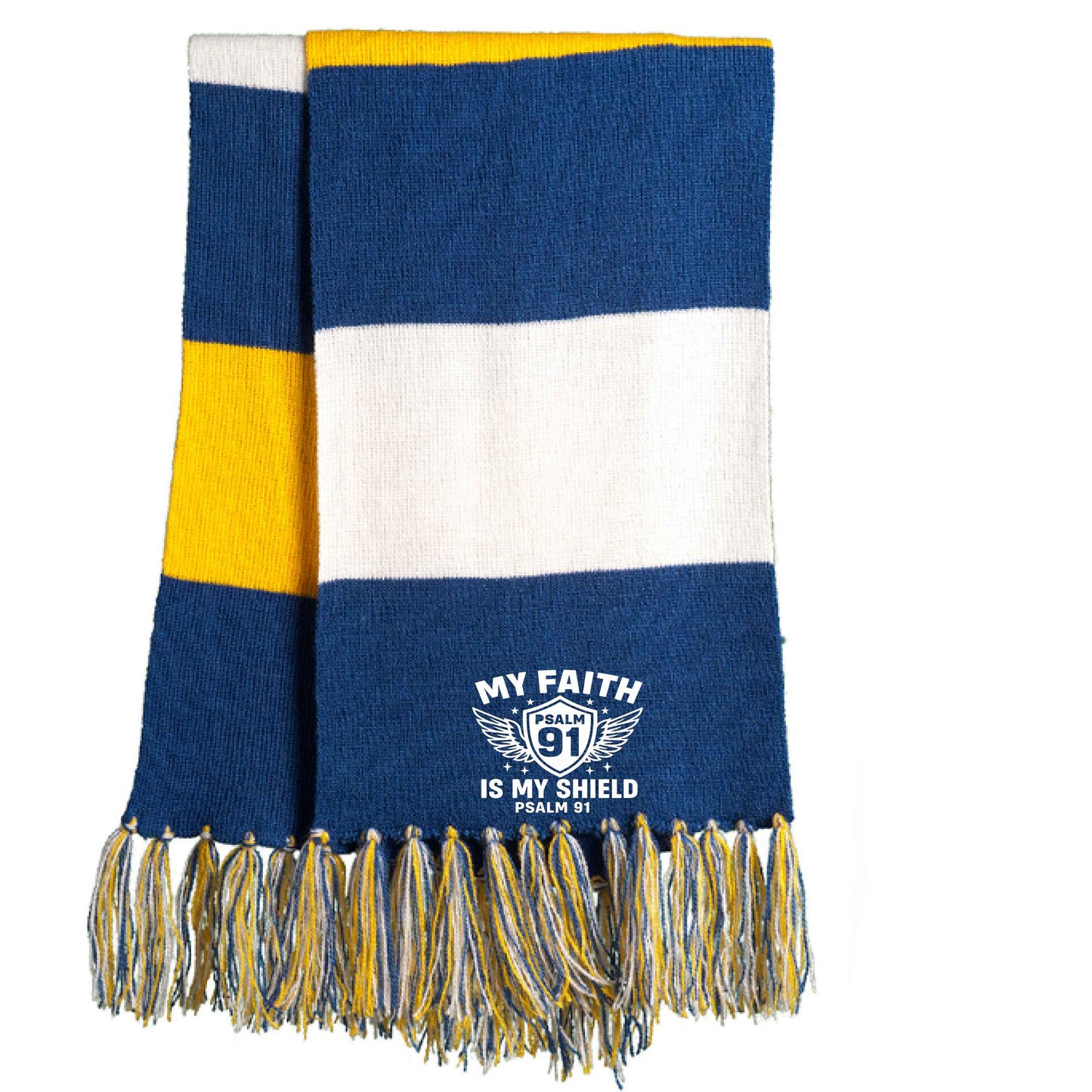 My Faith Is My Shield Christian Scarf - ClaimedbyGodDesigns