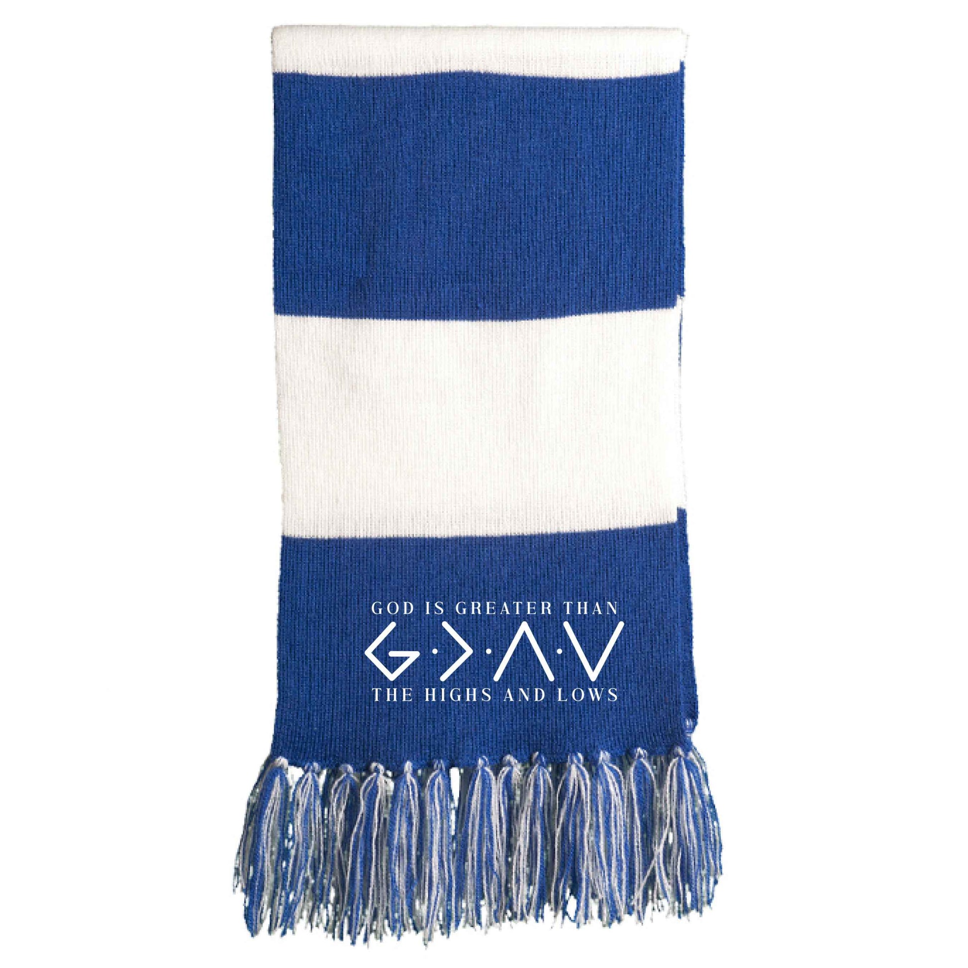 He Is Greater Than The Highs And Lows Christian Scarf - ClaimedbyGodDesigns