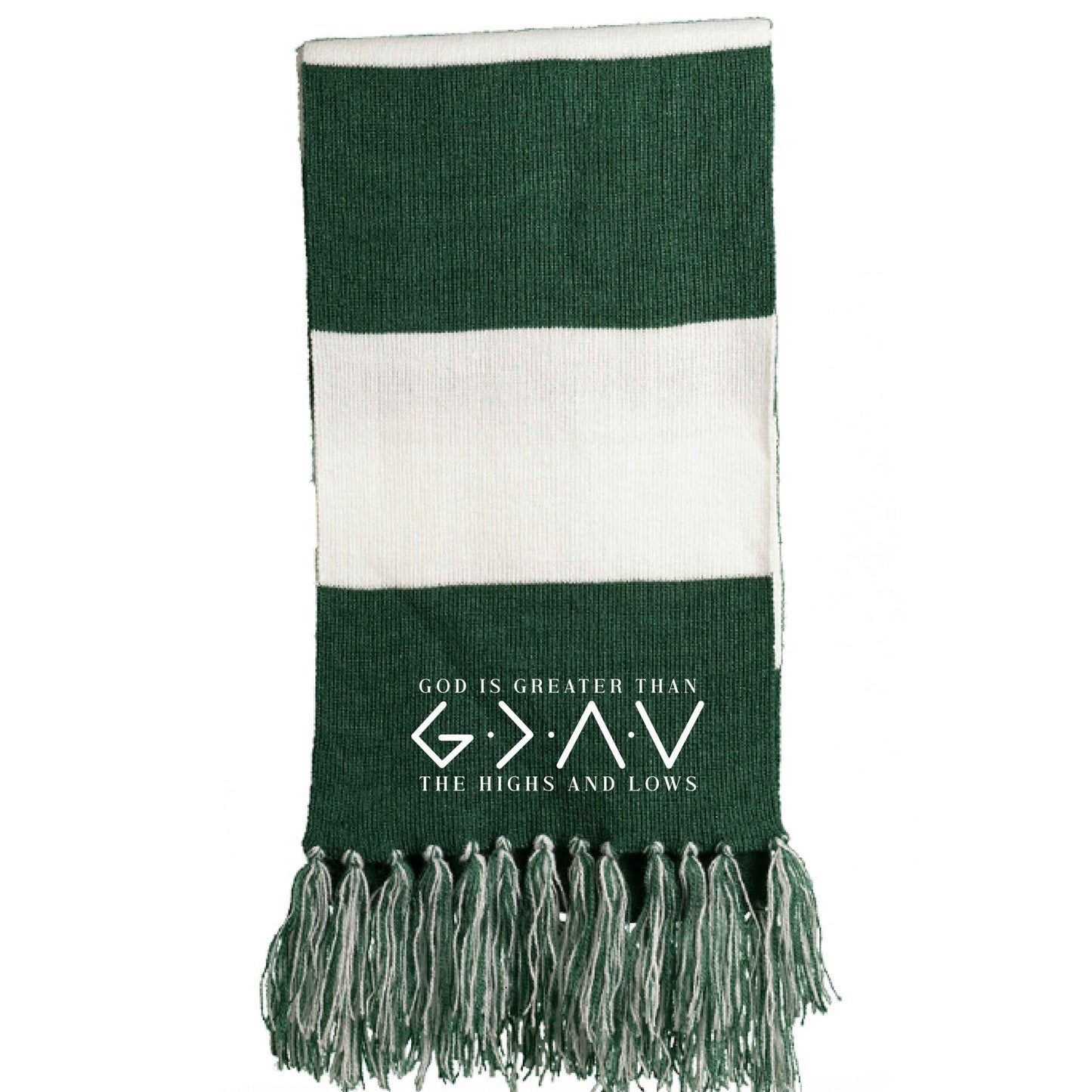 He Is Greater Than The Highs And Lows Christian Scarf - ClaimedbyGodDesigns