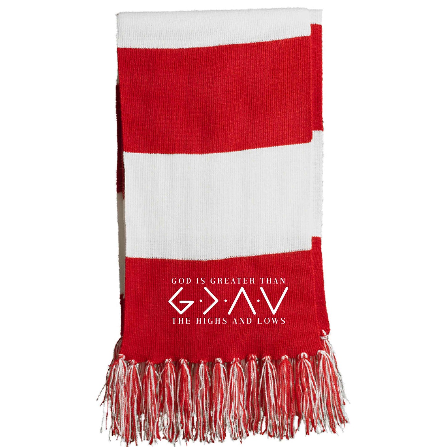 He Is Greater Than The Highs And Lows Christian Scarf - ClaimedbyGodDesigns